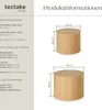 tectake® 2er Set Couchtische Danny bodenschonende Produktbild-Vorschau 5