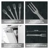 Iss doch Wurscht Currywurst Pieker Edelstahl 4er Set Gabel Produktbild-Vorschau 3