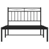 vidaXL Struttura letto con testiera in metallo nero 100x200 Anteprima dell’immagine prodotto 4