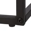 Relaxdays Beistelltisch, U-Form, Glas Tischplatte, Metall, Produktbild-Vorschau 7