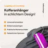 Aluminium Kofferanhänger Set 4 Stück – Gepäckanhänger mit Produktbild-Vorschau 5