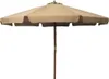 vidaXL Parasol z drewnianym drążkiem 330 cm Taupe Podgląd zdjęcia produktu 5