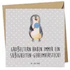 Mr. & Mrs. Panda doppelkarte Großeltern Süßigkeiten - Grau Produktbild-Vorschau 1