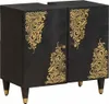 vidaXL Mobiletto con contenitore nero 62 x 33 x 58 cm Anteprima dell’immagine prodotto 6