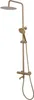 rea Duschgarnitur Gold Thermostat Brush Lungo Höhe 1.17m Produktbild-Vorschau 5