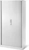 A white rolling door cabinet against a white background. Anteprima dell’immagine prodotto