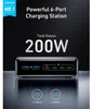 ANKER 200W GaNPrime Stazione di ricarica da tavolo, 6 porte Anteprima dell’immagine prodotto 7