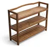 Scaffale multiuso a 3 ripiani in legno di acacia 82 × 74 × Anteprima dell’immagine prodotto 4