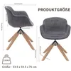 Esszimmerstühle drehbar 2er Set, moderner Küchenstuhl mit Produktbild-Vorschau 7