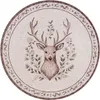 Clayre & Eef Unterteller Ø 33 cm Beige Braun Kunststoff Produktbild-Vorschau 1