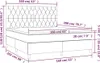 Boxspringbett mit Matratze Creme 160x200 cm Stoff Produktbild-Vorschau 6