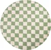Volero - Dywan okrągły Retro - Gambit Zielony/Biały - Ø 120 Podgląd zdjęcia produktu 7