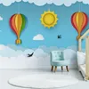 Muralo XXL Selbstklebende FOTOTAPETE Luftballons SUN Voegel Produktbild-Vorschau 1