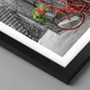 Gerahmtes Poster - Schwarzer Rahmen - Rot Fahrrad Allee - Produktbild-Vorschau 2