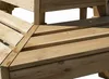 Banca de madera de pino, de forma cuadrada, con un ángulo Vista previa de la imagen del producto 4