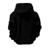 Kattenhoodie, oversized, uni, met kattenzakje, fleece, Productafbeelding-voorbeeld 5