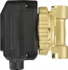 A close-up side view of a black and gold circulation pump. Podgląd zdjęcia produktu