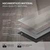 A diagram showing the layered construction of a vinyl floor plank, with labels in German and English. Podgląd zdjęcia produktu