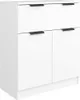 vidaXL Sideboard Weiß 60x30x70 cm Holzwerkstoff Produktbild-Vorschau 2