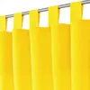 A close-up view of yellow curtains hanging from a rod. Anteprima dell’immagine prodotto