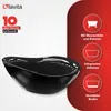 LAVITA Freistehende Badewanne Reus Black 1800 Acryl Produktbild-Vorschau 2