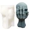 Halloween Schädel Kerzenform DIY Deko Handwerk Produktbild-Vorschau 2