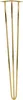 A set of three gold-colored hairpin legs for furniture, shown against a white background. Podgląd zdjęcia produktu