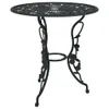 vidaXL Set da bistrot 3 pezzi in alluminio pressofuso nero Anteprima dell’immagine prodotto 3