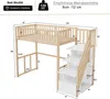 Flieks Etagenbett 90x200cm mit Rausfallschutz, Kinderbett Produktbild-Vorschau 7