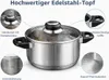 Kochtopf mit Deckel aus Edelstahl - Ø ca. 16 cm Produktbild-Vorschau 11