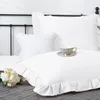 Weiße Bettwäsche Ruffy Premium Baumwollsatin 140x200 mit Produktbild-Vorschau 3