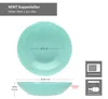 6er Set Mint tiefe Suppenteller aus Glas 420ml Pasta Salat Produktbild-Vorschau 6