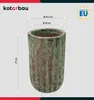 KOTARBAU® Blumenkübel hoch Outdoor & Indoor Keramik Grün Produktbild-Vorschau 3