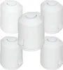 A group of five white valve actuators are arranged in a cluster on a white background. Produktbild-Vorschau
