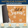 BRUBAKER Fußmatte für Außen und Innen - Let It Snow - Produktbild-Vorschau 3