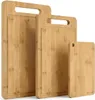 WELLHAUS 3er-Set rutschfeste Schneidebretter aus Holz XL L Produktbild-Vorschau 5