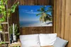 Gartenposter - 120x80 cm - Palmenbild Strand  - Modernes Produktbild-Vorschau 3