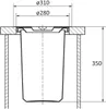 System odpływowy do blatów WESCO Ergo-Master - stal Podgląd zdjęcia produktu 13
