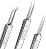Mitesserentferner-Set – 3-teilig – 3-teilig – 3 Pinzetten – Produktbild-Vorschau 2