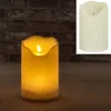 Cepewa LED Kerze Outdoor creme-weiß 6/18h Timer 13x20cm Produktbild-Vorschau 2