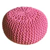 Pouf Ø 55 H 37 H 37 Strickhocker Sitzpouf Bodenkissen Produktbild-Vorschau 2