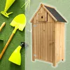 Wiltec Gartenhaus schmal aus Fichtenholz mit Bitumendach Produktbild-Vorschau 2
