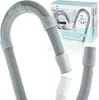 A product shot of a flexible drain hose with accessories and packaging. Produktbild-Vorschau