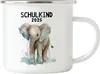 Schulkind 2025 Elefant Emaille Tasse Schuleinführung Sohn Produktbild-Vorschau 1
