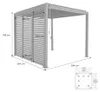sweeek - Pergola mit Lamellendach Triomphe 3x3m V2 + 3 Produktbild-Vorschau 8