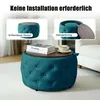 Luxe set van 2 fluwele poefs, multifunctioneel (4-in-1), Productafbeelding-voorbeeld 3