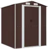 vidaXL Abri de jardin brun foncé 192x191x223 cm Acier Voir les images du produit 1