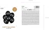 Luftballons 30cm mit Zahl 18 / Strass Motiv 6er Set schwarz Produktbild-Vorschau 7