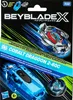 The image shows the packaging of a Hasbro Beyblade X Cobalt Dragoon 2-60C Deluxe Left Spin String Launcher Set. Anteprima dell’immagine prodotto