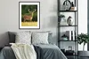 MuchoWow® Gerahmtes Poster Hirsch - Geweih - Gras - Natur - Produktbild-Vorschau 2